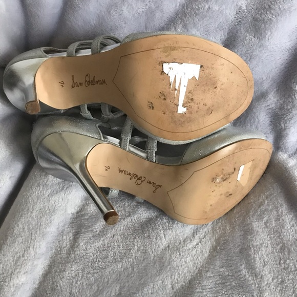 ‼️Sam Edelman Silver Strappy 4" Heels;  "Aeryn" ‼️Final Reduction - Picture 9 of 10